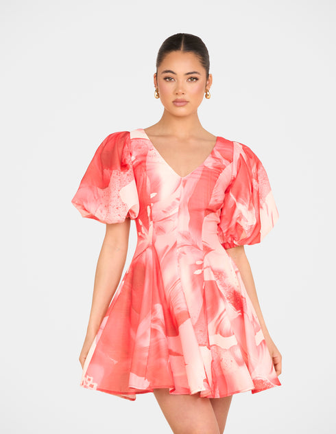 Tiffany Puff Sleeve Mini Dress